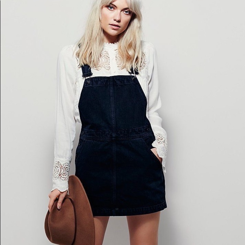 Free People Denim Jumper/Overalls